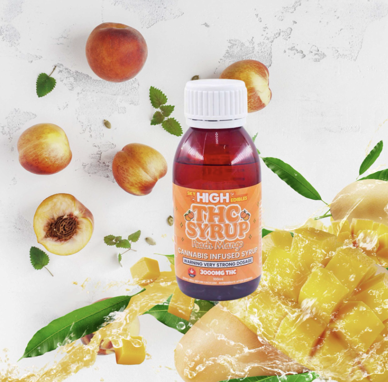 Sky High Syrup – Peach Mango 3000mg THC